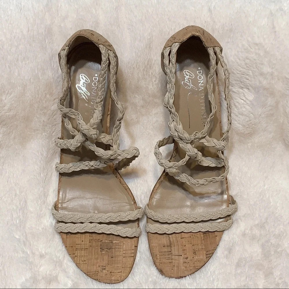 Donald J Pliner Runa Braided Strap Sandal Heel Size 7.5 - Picture 2 of 9